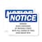 Signmission OSHA Beware of Dog OSHA Notice Sign, Plastic, 10in W x 7in L, 2PK OS-2PACK-NS-P-710-L-17039 - alternate 1